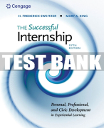 Test Bank For The Successful Internship - 5th - 2019 All Chapters