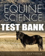 Test Bank For Equine Science - 5th - 2019 All Chapters