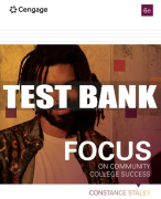 Test Bank For FOCUS on Community College Success - 6th - 2023 All Chapters