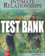 Test Bank For Intimate Relationships, 9th Edition All Chapters