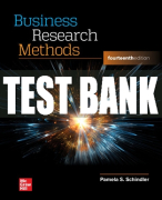 Test Bank For Business Research Methods, 14th Edition All Chapters