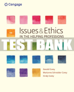 Test Bank For Issues and Ethics in the Helping Professions - 10th - 2019 All Chapters