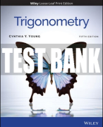 Test Bank For Trigonometry, 5th Edition All Chapters