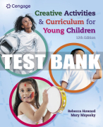 Test Bank For Creative Activities and Curriculum for Young Children - 12th - 2023 All Chapters