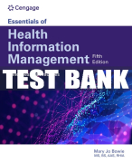 Test Bank For Essentials of Health Information Management: Principles and Practices - 5th - 2023 All Chapters