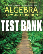 Test Bank For Algebra: Form and Function, 2nd Edition All Chapters