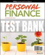 Test Bank For Personal Finance, 2nd Edition All Chapters