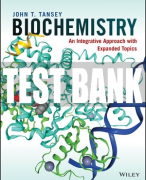 Test Bank For Biochemistry: An Integrative Approach with Expanded Topics, 1st Edition All Chapters