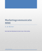 Samenvatting basisboek marketing communicatie 