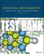 Test Bank For Essential Biochemistry, 5th Edition All Chapters