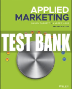Test Bank For Applied Marketing, 2nd Edition All Chapters