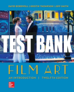 Test Bank For Film Art: An Introduction, 12th Edition All Chapters