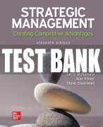 Test Bank For Strategic Management: Creating Competitive Advantages, 11th Edition All Chapters