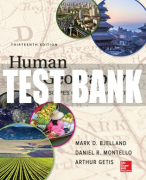 Test Bank For Human Geography, 13th Edition All Chapters