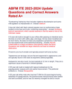 Women's Health Exam Latest Update  2023-2024 Questions and Correct  Answers Rated A+