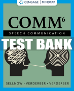 Test Bank For COMM - 6th - 2021 All Chapters