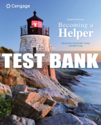 Test Bank For Becoming a Helper - 8th - 2021 All Chapters