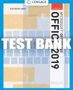 Test Bank For Illustrated Microsoft® Office 365 & Office 2019 Intermediate - 1st - 2020 All Chapters