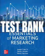 Test Bank For Essentials of Marketing Research, 6th Edition All Chapters