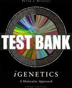 Test Bank For iGenetics: A Molecular Approach 3rd Edition All Chapters