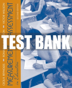 Test Bank For Measurement and Assessment in Education 2nd Edition All Chapters