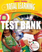 Test Bank For Total Learning: Developmental Curriculum for the Young Child 8th Edition All Chapters