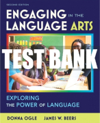 Test Bank For Engaging in the Language Arts: Exploring the Power of Language 2nd Edition All Chapters