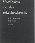 Hoofdzaken socialezekerheidsrecht Samenvatting 