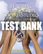 Test Bank For Teaching Elementary Social Studies: Principles and Applications 4th Edition All Chapters