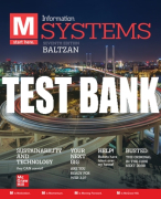 Test Bank For M: Information Systems, 7th Edition All Chapters
