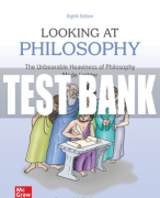 Test Bank For Looking At Philosophy: The Unbearable Heaviness of Philosophy Made Lighter, 8th Edition All Chapters