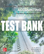 Test Bank For Financial & Managerial Accounting, 20th Edition All Chapters