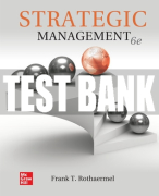 Test Bank For Strategic Management, 6th Edition All Chapters