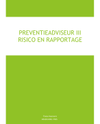 risico en rapportage 2023 preventieadviseur niveau III