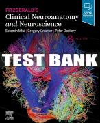 Test Bank For Evolve Resource for Fitzgerald's Clinical Neuroanatomy and Neuroscience, 8th - 2021 All Chapters