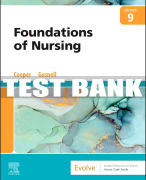 Test Bank For Foundations of Nursing, 9th - 2023 All Chapters
