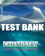 Test Bank For Chemistry for Today: General, Organic, and Biochemistry - 9th - 2018 All Chapters