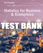 Test Bank For Statistics for Business & Economics - 14th - 2020 All Chapters