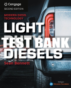 Test Bank For Modern Diesel Technology: Light Duty Diesels - 2nd - 2022 All Chapters