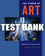 Test Bank For The Power of Art, Revised - 3rd - 2019 All Chapters