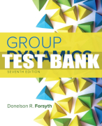 Test Bank For Group Dynamics - 7th - 2019 All Chapters