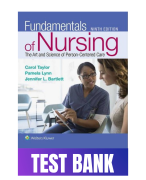 Fundamentals of Nursing The Art and Science of Person-Centered Care 9th Edition Taylor Test Bank