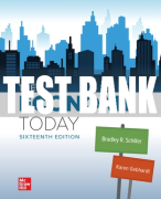 Test Bank For The Economy Today, 16th Edition All Chapters