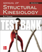 Test Bank For Manual of Structural Kinesiology, 22nd Edition All Chapters