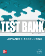 Test Bank For Advanced Accounting, 15th Edition All Chapters