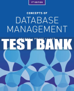 Test Bank For Concepts of Database Management - 9th - 2019 All Chapters