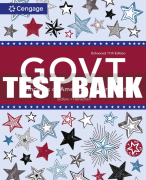 Test Bank For GOVT, Enhanced - 11th - 2024 All Chapters