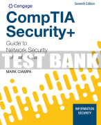 Test Bank For CompTIA Security+ Guide to Network Security Fundamentals - 7th - 2022 All Chapters