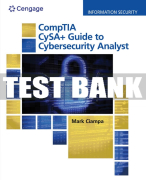 Test Bank For MindTap for CompTIA CySA+ - 1st - 2021 All Chapters