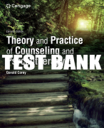 Test Bank For Theory and Practice of Counseling and Psychotherapy - 11th - 2024 All Chapters